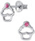 MARY ZOE Mädchen-Ohrstecker Muffin Cupcake Kuchen eosa Glitzer 7mm 925 Sterling Silber