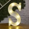 Tiardey Brief Lichter LED Symbol Form, Alphabet Kunststoff Festzelt Tischlampen, Leuchten Wörter, Geburtstag Hochzeit Party Everyday Home Wandbehang Dekor-S