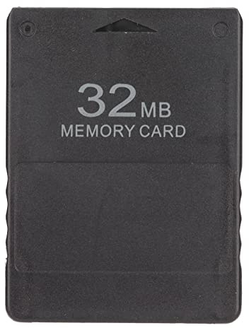 ciciglow Hochgeschwindigkeits-Speicherkarte 32 MB, FMCB1.966 Tragbare Speicherkarte für PS2 Externe Speicherkarte Plug-in-and-Play-Effiziente Spielekonsolen-Datenkarte(Schwarz)