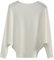 FULIER Boat Neck Batwing Sleeves Dolman Knitted Sweaters and Pullovers Tops for Women One Size (White)