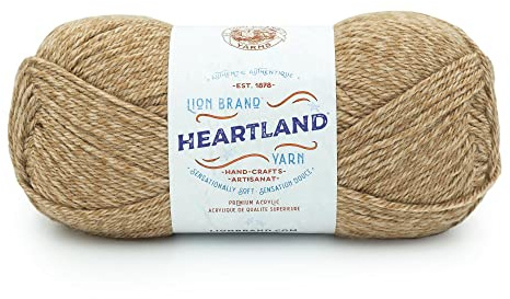 Lion Brand Yarn Heartland Yarn for Crocheting, Knitting, and Weaving, Multicolor Yarn, 1-Pack, Indiana Dunes