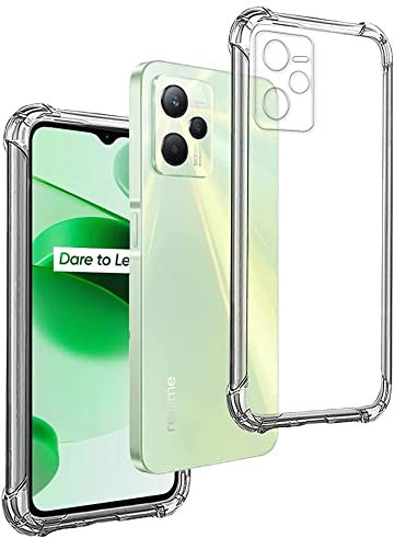 Transparent Silikonhülle TPU Anti-Shock für Oppo REALME C35 - Oppo REALME NARZO 50A Prime, Handyhülle Premium Kratzfest TPU Durchsichtige Schutzhülle Anti-Schock