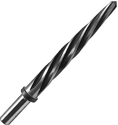 HCZION 5/8-Zoll-Spiralnut-Reibahle mit 1/2-Zoll-Schaft, M2-HSS-Brücken-/BAU-Reibahle, Kegelfutter-Reibahle-Bohrer