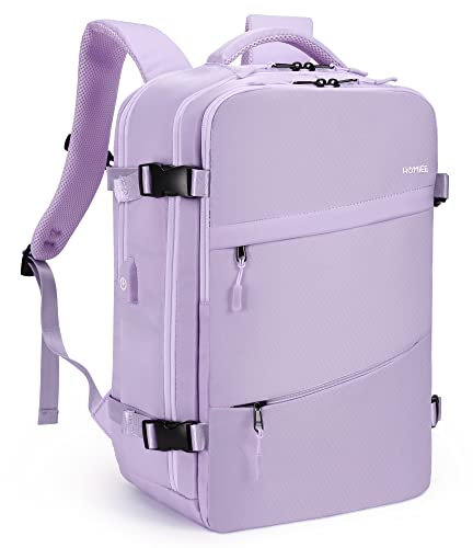 HOMIEE Zaino da Viaggio Aereo 32L Bagaglio a Mano 45x36x20 per Easyje Zaino Porta PC 15.6 Pollici Impermeabile Borsa da Cabina per Voli Antifurto per Scuola, Lavoro, Affari