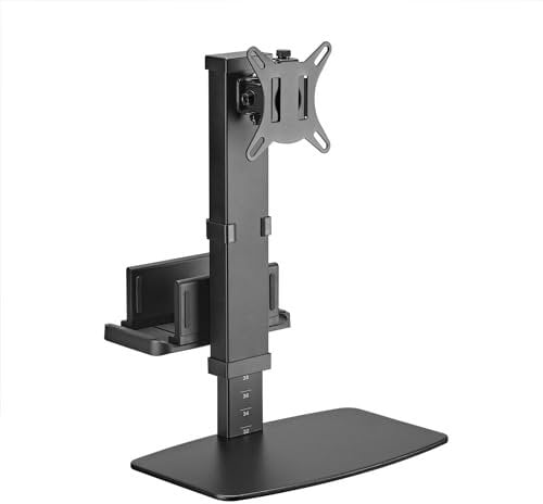 AISENS Soporte De Mesa Eco Giratorio E Inclinable Para Monitor/tv Y Mini Pc 8kg De 17-32. Negro