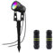 Lam(MS)pen 3W LED Gartenstrahler RGBW COB mit Erdspieß Gartenleuchte RGB+Warmweiß Gartenbeleuchtung Kopf schwenkbar Ersatz-Lampen für Außen Garten Rasen Baum, 12V IP65 Wasserdicht