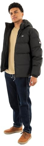Tommy Jeans Doudoune Homme Essential Down Jacket Chaude, Noir (Black), S