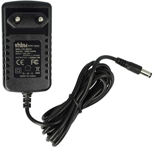 vhbw Netzteil kompatibel mit Brother P-Touch D200 | 900, 90, E110, GL100, 80, Cube, D210, E100 Elektrogeräte - AC/DC Netzadapter