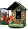 Hibird Vogelhaus Kamera mit 32MP Bildqualität & 4K Video, Vogelfutterspender Kamera mit AI Funktion, 10000mAh Eingebaute Akku, Vollfarb-Nachtsicht, 32G-Speicherkarte, 2.4/5 GHz WiFi