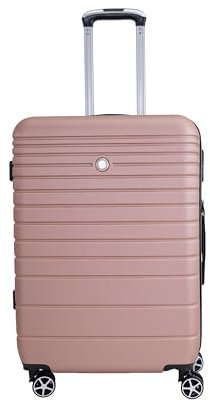 VIDA since 1995 Valise Rigide VR611B roulettes Double Rapport Qualité/Prix (Or Rose (Pink Gold), M-SOUTE-68L-3.1Kg-47x27x67cm)