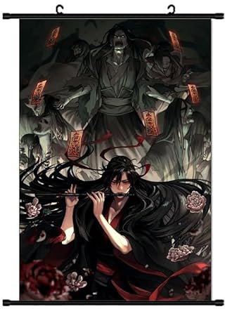 Xinchangda Mo Dao Zu Shi Scrolls Poster, Banner, Anime, Lan Wang Ji/Wei Wu Xian, Poster, Wandbild, Heimdekoration, 60 x 40 cm