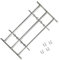Grate per Finestre Regolabili 3 Barre Trasversali 500-650 mm, Acier Galvanisé Inferriate per Finestre, Grate per Finestre Articoli di ferramenta (Peso 4,6KG)