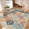 IKALIFE Teppich Wohnzimmer Vintage Waschbar - Waschbarer Kurzflor Teppich Orange 210 x 310 cm
