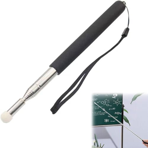 Bacchetta Telescopica Allungabile, Puntatore Insegnamento per Classe, Puntatore Telescopica con Cordino, Allungabile Puntatore Telescopico, Bacchetta Telescopica Allungabile Palmare, 1 Pezzi