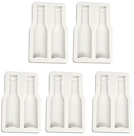 Bierflaschen-Formen, Bierflaschenform, Silikon, für Fondant und Schokolade, zum Basteln in der Küche, 2 Stück