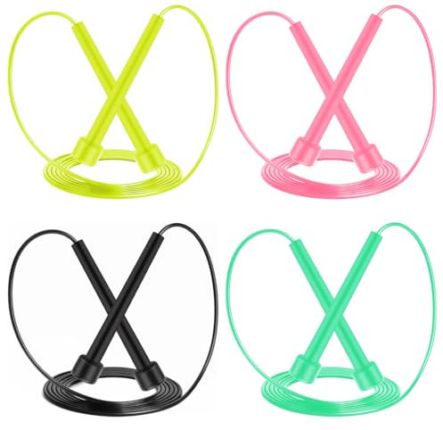 SGERUFZ Corda per Saltare Bambini, Jump Rope, Corda da Saltare, per Ragazzi e Ragazze (6 | 7 | 8 | 9 | 10 Anni) (4 Colori)