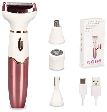 Rasierer Damen, Intimrasierer für Frauen, Rasierer Ladyshave, Gesichtshaarentferner für Frauen, Intimrasierer für Frauen Ipx7 Wasserdicht, Damenrasierer zur Anwendung auf nasser oder trockener Haut