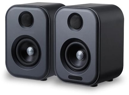 Audio 80W Bookshelf Active Speakers Studio Monitor 3 Inch Bluetooth USB DAC HiFi Home Subwoofer Music System TV PC(With EU Power)