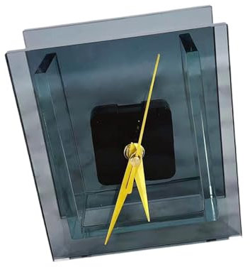 F Fityle Desktop Vase Clock Desktop Dekoration Multifunktionale Mittelstücke Ornament Dekorative Uhr für Küchenbüro Wohnzimmer, Grau