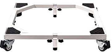 ABNNHK Waschmaschinensockel, verstellbare Geräteräder für Kühl-/Gefrierschrank, Rollwagen für Kühlschrank, Trockner, Waschmaschine, ausziehbare Länge 58,5–93 cm, Transportwagen für Kühl-/