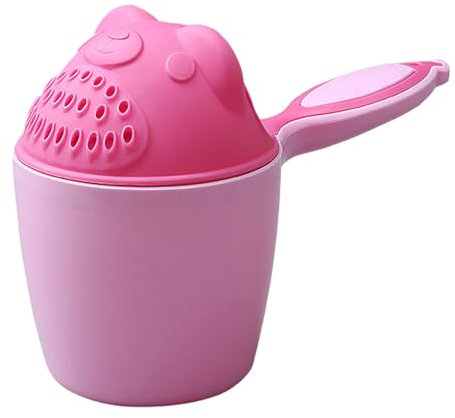 Vgvgaj Taza Para Baño Bebe Taza Champu Bebe Jarra Baño Para Lavado Bebé En PP Taza De Enjuague De Dibujos Animados Oso Para Protección De Seguridad