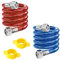Qrity 2 Piezas Manguera Flexible de Acero Inoxidable 304, G1/2 Hembra Conector de Manguera, Manguera de Fuelle para Calentador de Agua, 30CM