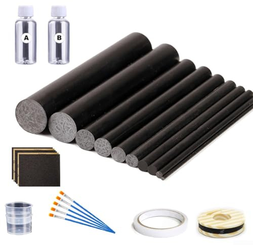 32PCS Fishing Rod Repair Kit For Quick Repairs Damaged Fishing Poles, 32 In 1 Complete Set With Carbon And Essential Tools, Carbon Fiber Repair Rod For Various Fishing Rods