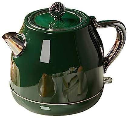 Retro Electric Kettle with Auto Shut-Off – Creamy-White Vintage Design, 1.7L Fast Boiling Stainless Steel Kettle for Home, Office & Gifts