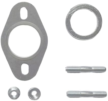 Alriedy Kit de joint d'échappement pour scooter 50cc - Comprend joint de collecteur + goujon M6 | Compatible avec Yamaha, Peugeot 2T