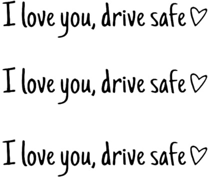 3 Stück I Love You Drive Safe Aufkleber,Autospiegel Aufkleber Außen,I Love You Drive Safe Sticker,Vinyl Spiegel aufkleber Spruch,Wasserdichter Spiegel Sticker für Autospiegel,Autodekoration Geschenk