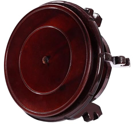 Ciieeo Base Espositiva in Legno Massello Tonda Diametro 28 Cm, Supporto per Piante in Vaso e Acquari capacità di Carico Fino a 80 kg, Mensola da Tavolo per Fioriere da Interno ed
