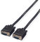 ROLINE Cable VGA | Cable de Monitor con Conector HD D-Sub Macho | para la conexión de Ordenador portátil • Tarjeta gráfica • Proyector l Negro 10 m
