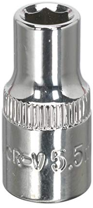 Sealey Sp14055 Walldrive Socket 5.5Mm 1/4Sq Drive Fully Polished