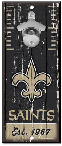 Wincraft New Orleans Saints NFL Schild mit Flaschenöffner