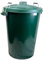 Easy Shopping 85 Litre 85L Extra Large Colour Plastic Dustbin Garden Bin Clip on Locking Lid Heavy Duty for Rubbish Recycle Waste Animal Feed Storage Unit (12, Green)
