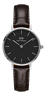 Daniel Wellington Petite York, Brown/Rose Gold Watch, 32mm, Leather, for Women