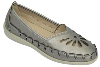 Chums Ladies Slip On Shoes Stylish Cut Out Design | Comfortable Cushioned Insole Breathable Design Flexible Sole