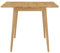 Hallowood Furniture Ledbury Kleiner Klapptisch aus massivem Holz in Heller Eiche, zusammenklappbarer Esstisch, Kleiner Küchentisch, Holztisch für Zuhause & Café