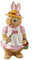 Villeroy & Boch Bunny Tales Anna, groß, putzige Figur für die Festtafel, Premium Porzellan, Rose/braun, 10,5 x 11 x 22 cm, bunt, 10,5 x 11 x 22