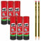 Pritt Klebestift, sicherer und kinderfreundlicher Kleber für Kunst und Bastelarbeiten, starker Klebstoff für Schule & Bürobedarf, Spar-Set mit 6x 22 g Pritt Stift und 2x Bleistifte HB, 9HPKS22P2X