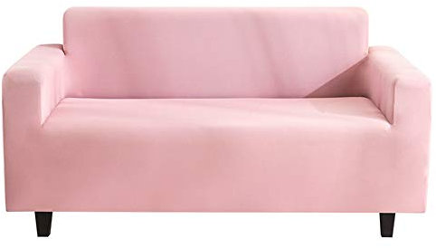 Surwin Housses de Canapé avec Accoudoirs 1 2 3 4 Places, Imprimé Extensible Spandex Couverture de SofaRevêtement de Canapé Elastique Mode Protecteur de Canapé (Rose,2 Places - 145-185cm)
