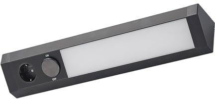 Arcchio LED Unterschrankleuchten (Unterbauleuchte) Mitari (Modern) in Schwarz aus Aluminium (1 flammig,) - Unterbauleuchten Wohnzimmerleuchte