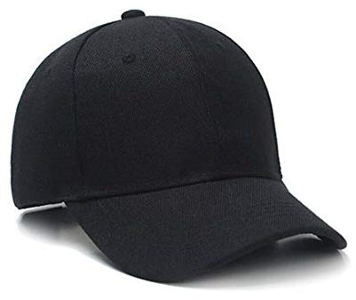 Boolavard Baseball Cap Adjustable Size for Running Workouts and Outdoor Activities All Seasons (Black)