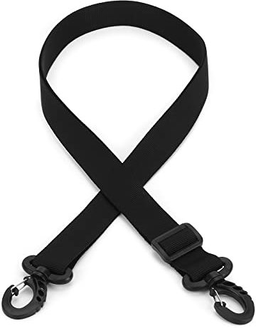 Huntvp Sangle Remplacement Bandouliere Réglables de Sac a Main pour Sacoche Bandoulière Sac Marin Scolaires Mallette de Taille Sacoche d'ordinateur,Noir