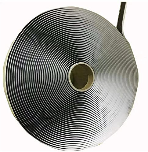 WELSTIK Ruban d'étanchéité en butyle noir 3 mm x 25 mm x 9 m, ruban d'étanchéité étanche en caoutchouc pour réparation de camping-car, fenêtre, bateau, verre et toit EDPM