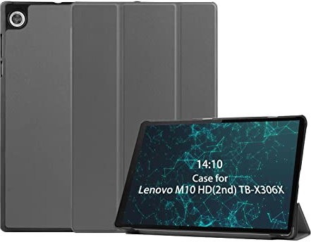 Lenovo M10 HD(2nd Gen) TB-X306X 10.1Inch Tablet Case - Stand Case with Protective Cover, Triple Fold Tab Stand, Light Weight Ultra Slim Tab Cover with Auto Wake Up Sleep Function