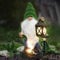 The ENCHANTED GARDEN Gartenzwerg Ranger gartenfiguren & gartenstatuen gartendeko für draußen Solar Light gartenzwerge lustig für außen