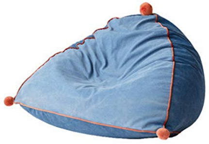 PURRL Verdickter Canvas-Stoff, modernes Sitzsack-Sofa, Tatami-Mini-Sofa, abnehmbar und waschbar (Blau) Little Surprise