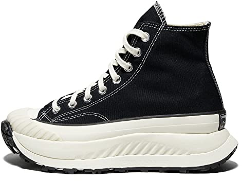 Converse Men's Chuck 70 at-CX Platform High Top Sneakers, Egret Black Amarillo, 4 Big Kid