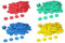 Jetons de Jeu Bleus (100 pièces) en RE-Plastic® | Jetons de comptage Marker Tokens ø 25 mm